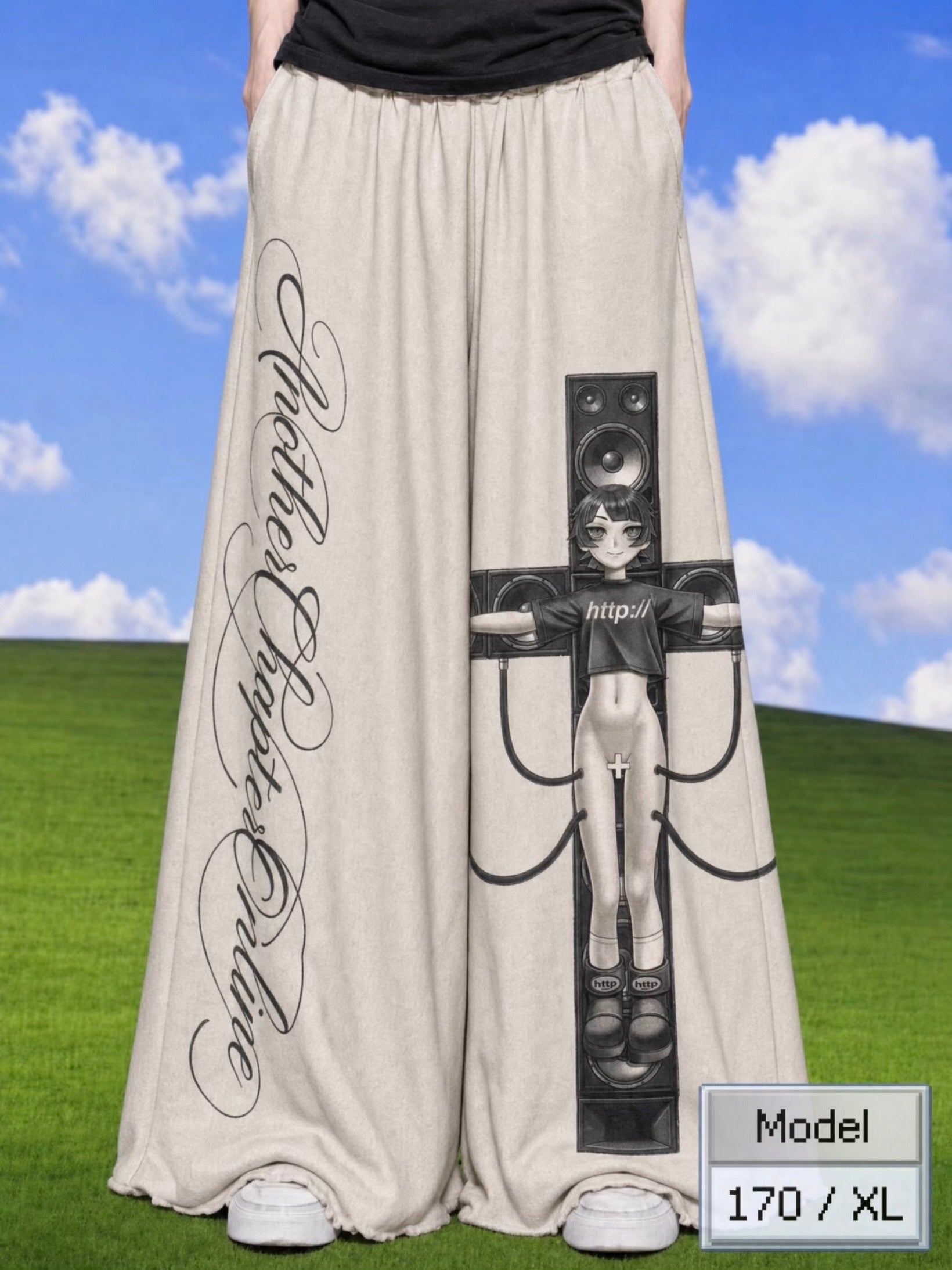 @smilefor0nce collab pants (beige) — photo 3