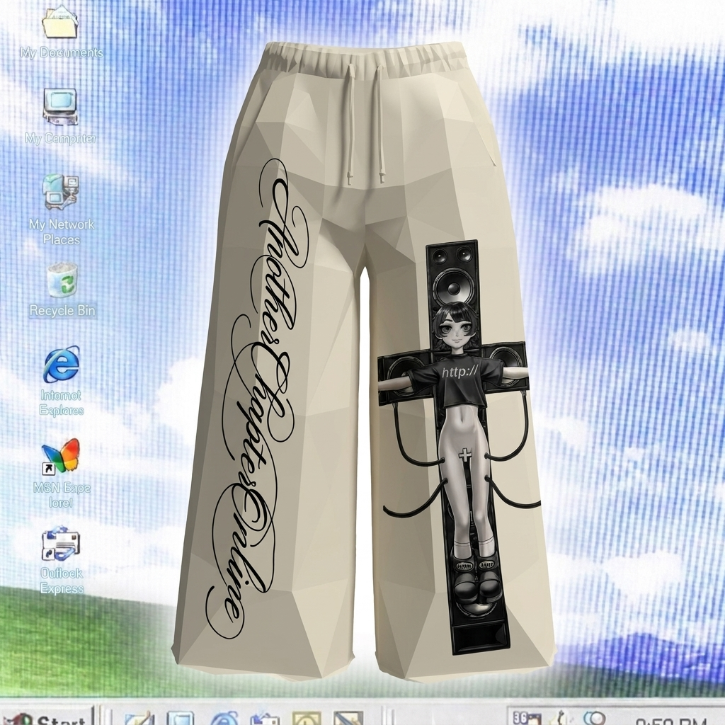 @smilefor0nce collab pants (beige)