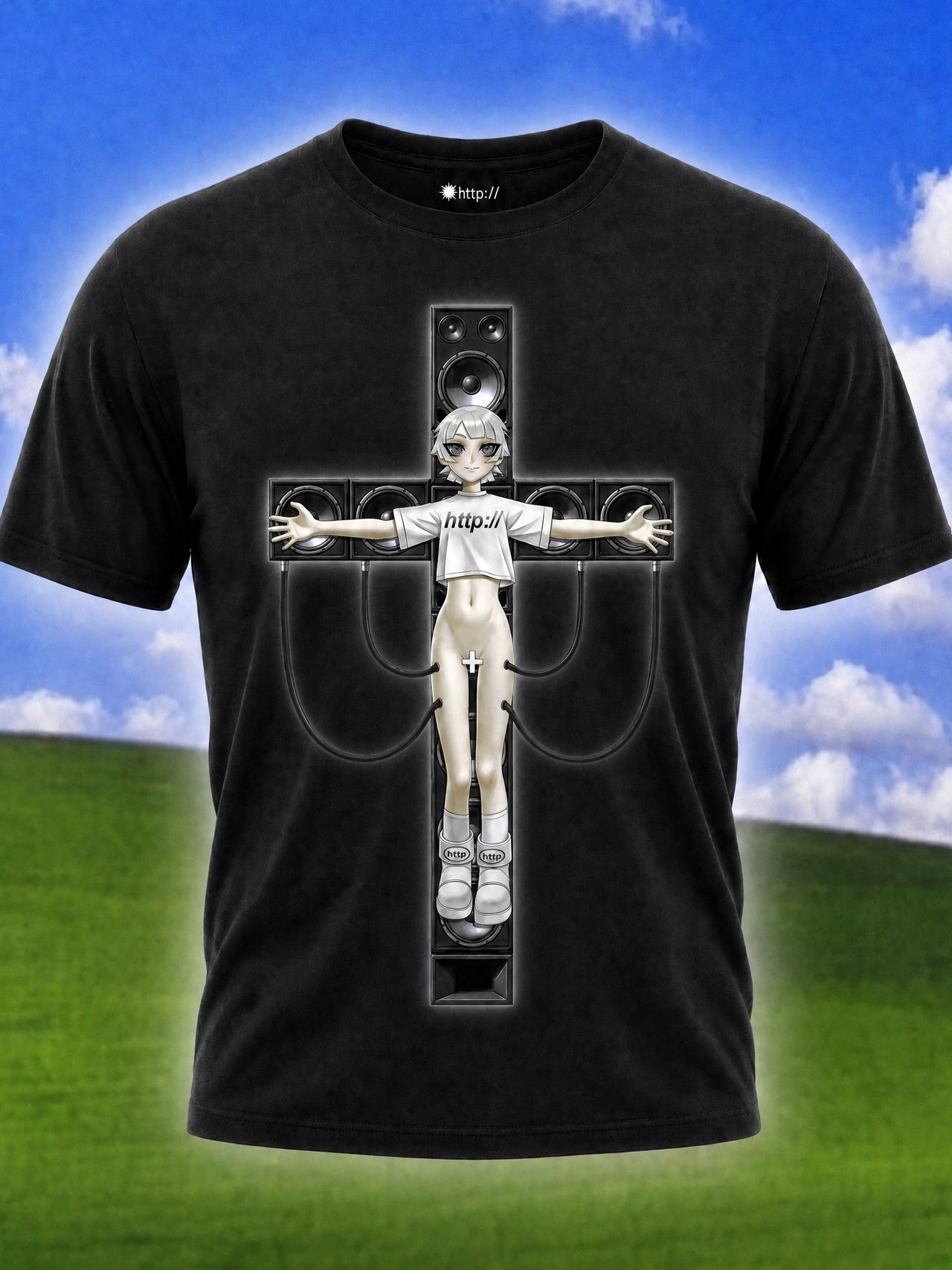 @smilefor0nce collab shirt (black) — photo 2